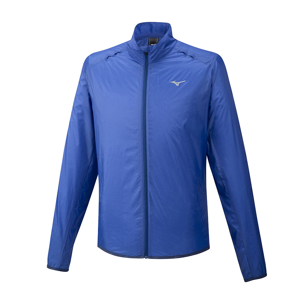 Chaqueta Mizuno Hineri Pouch Hombre Azules Ofertas PBJX-20193